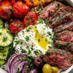 mediterranean steak bowl tzatziki