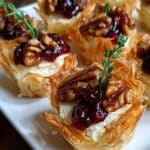 mini phyllo cups brie cranberry