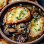 mushroom caramelized onion soup