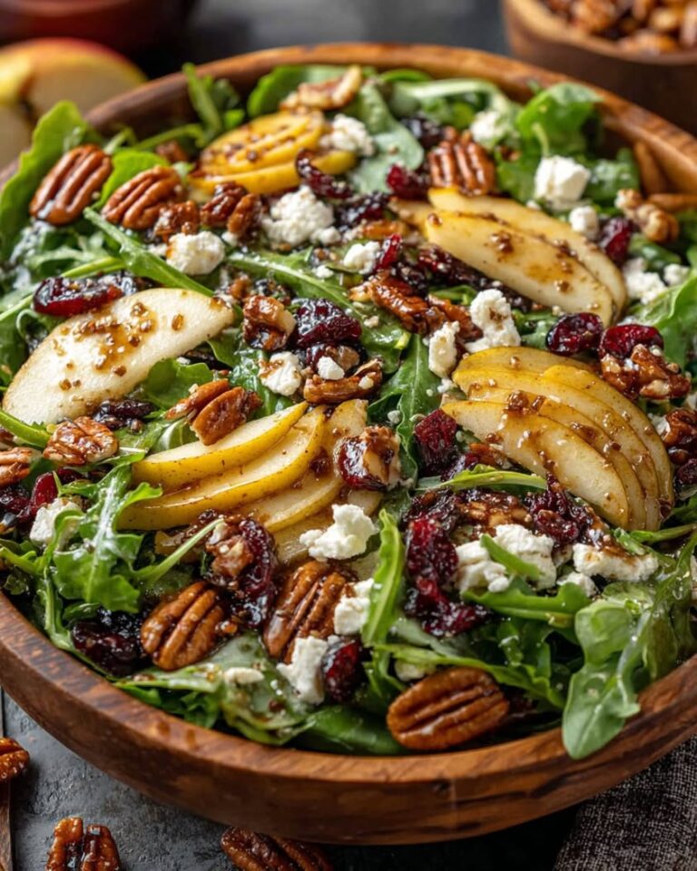 pear candied pecan salad