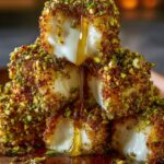 pistachio crusted brie bites 1