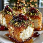 pistachio crusted brie bites