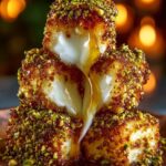 pistachio crusted brie bites 2