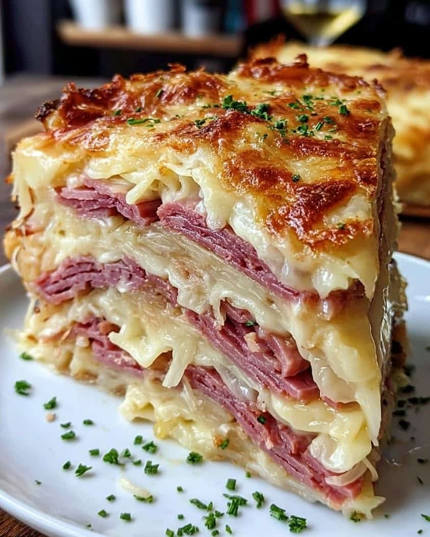 reuben bake corned beef sauerkraut
