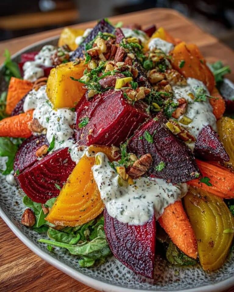 roasted beet carrot salad feta