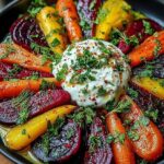 roasted beets carrots burrata salad