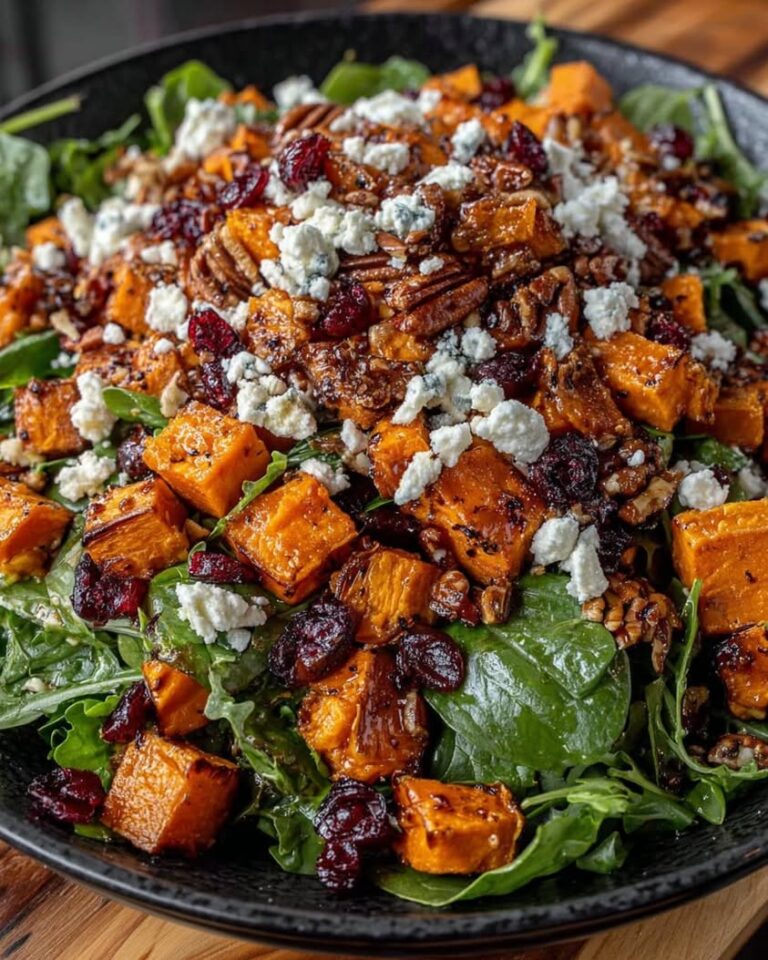 roasted sweet potato feta salad