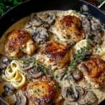 savory chicken asiago mushroom sauce 1