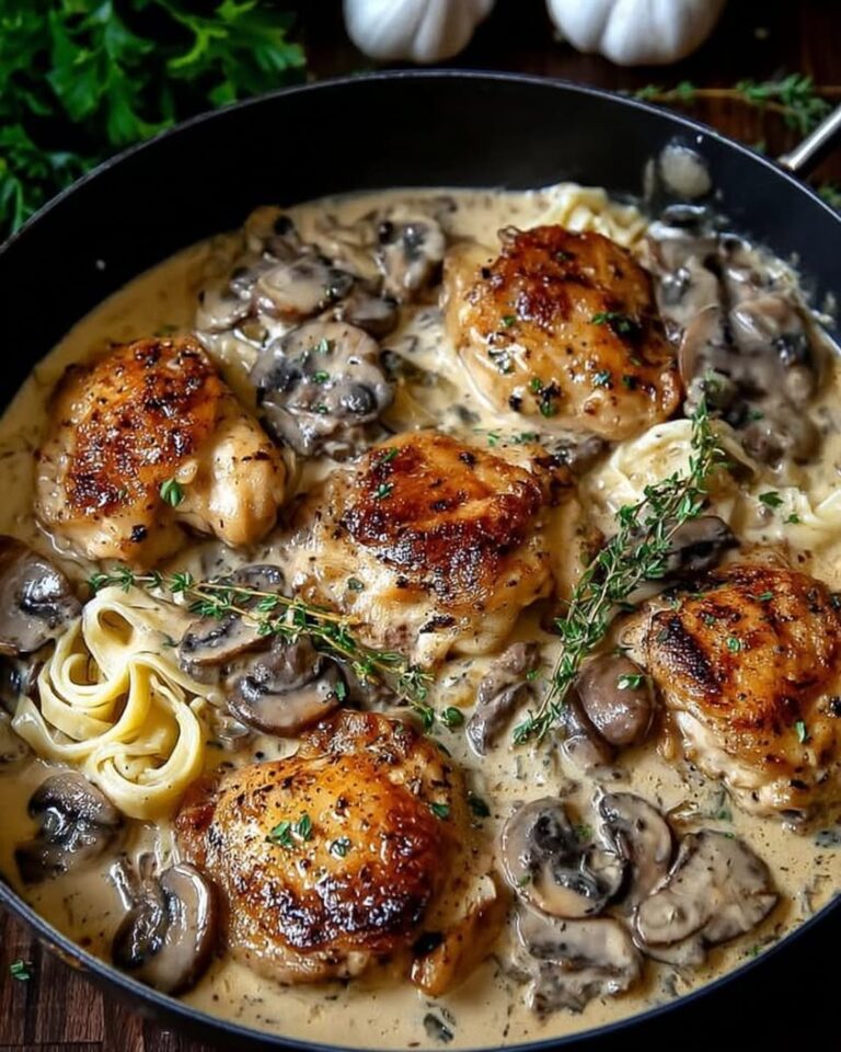 savory chicken asiago mushroom sauce 1