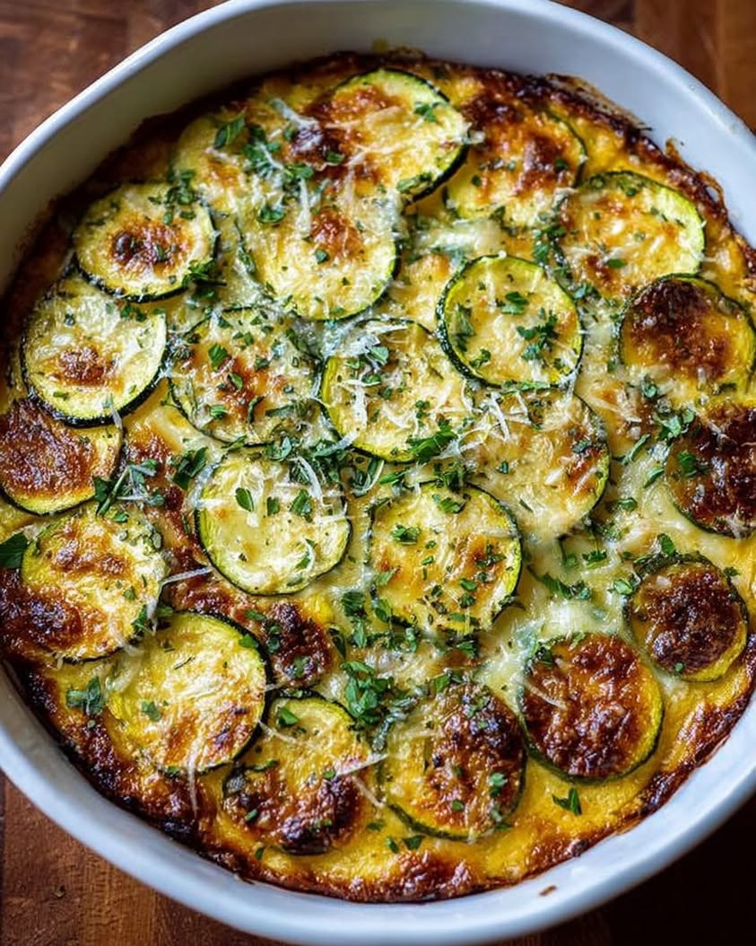 savory italian baked zucchini scarpaccia