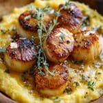scallops herb brown butter polenta