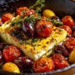skillet baked feta tomato salsa
