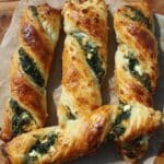 spinach feta puff pastry twists