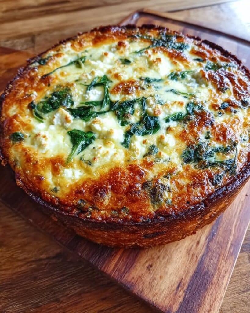 spinach feta roasted garlic bake