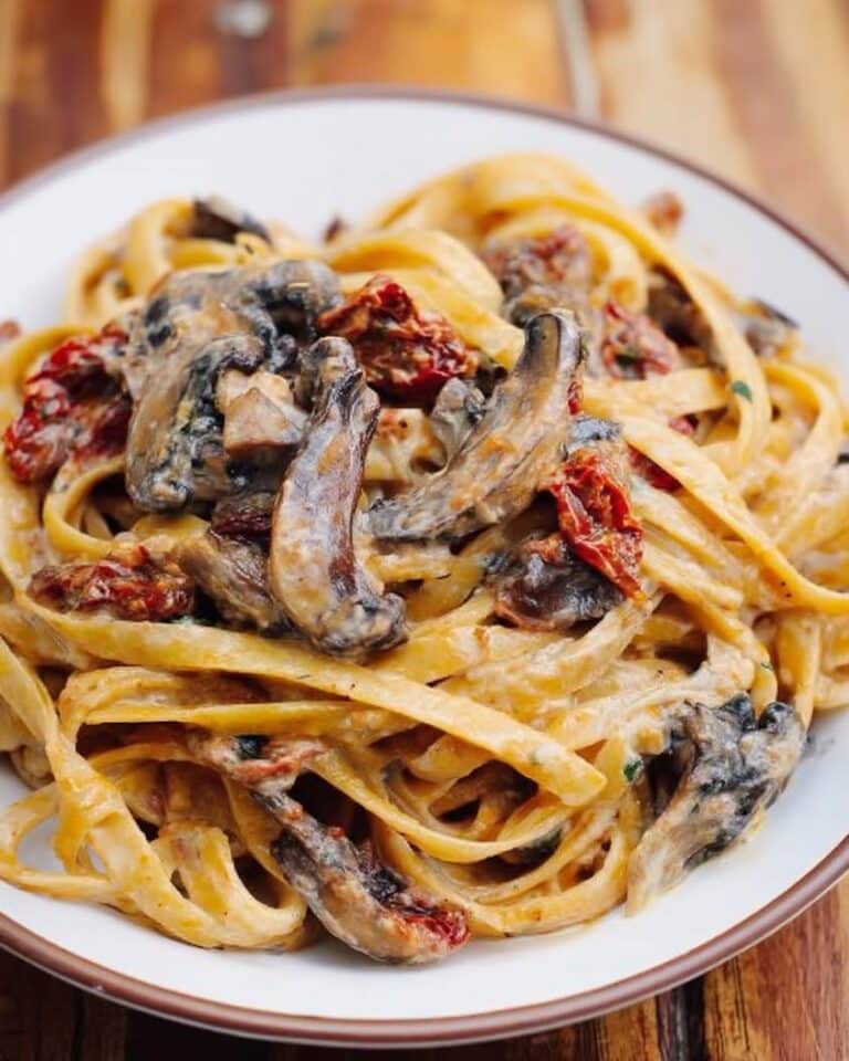 sun dried tomato mushroom pasta