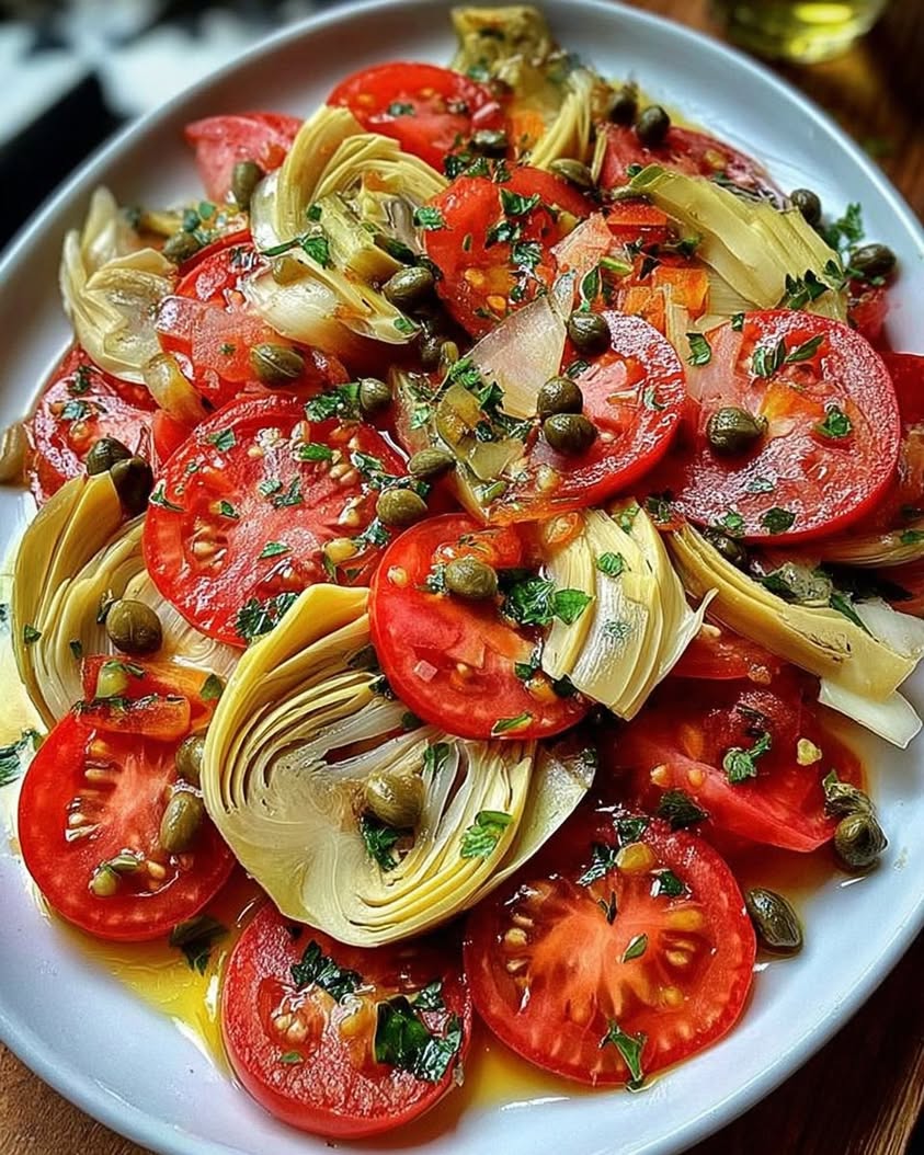 tomato artichoke salad capers