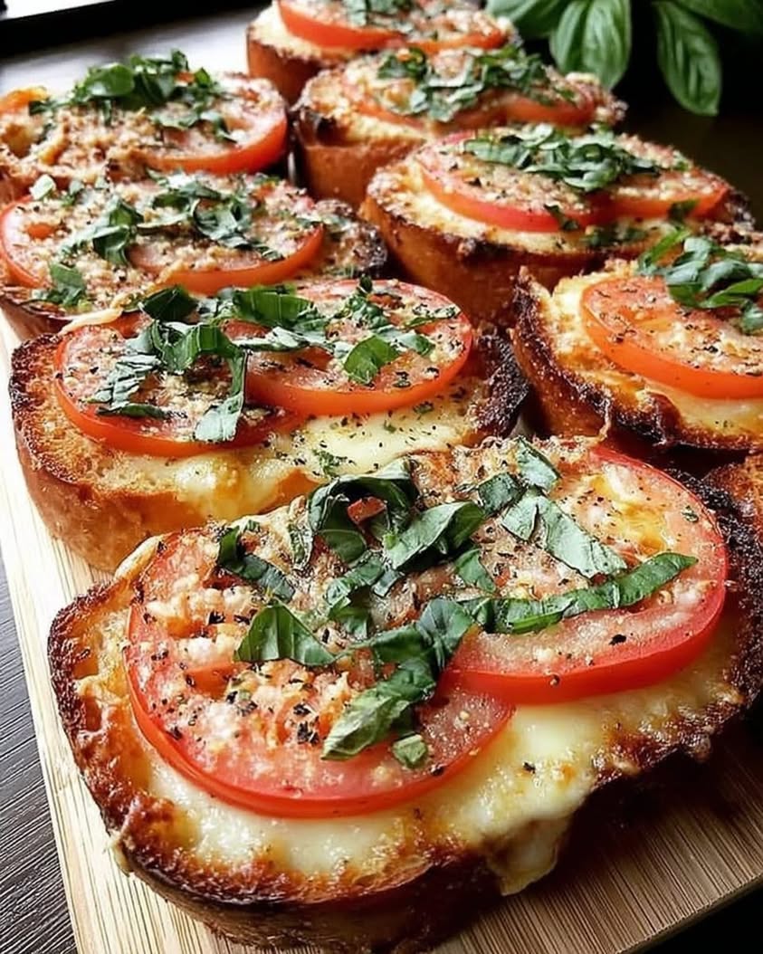 tomato basil garlic bread 1