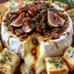 warm baked brie figs pecans 1