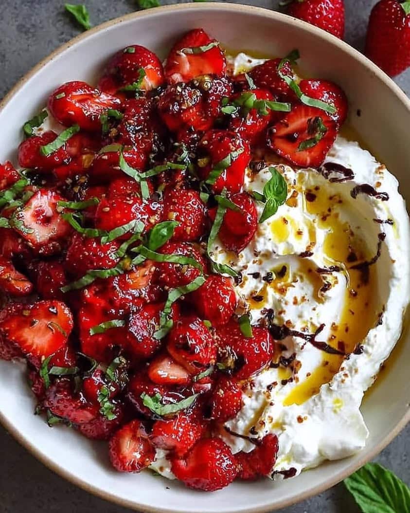 whipped feta roasted strawberries 1
