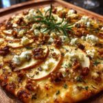apple feta walnut flatbread rosemary