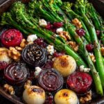 caramelized broccolini beets goat cheese