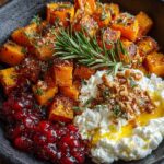 caramelized butternut squash ricotta cranberry