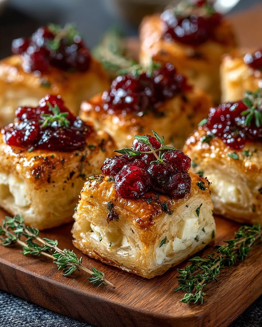 caramelized maple brie bites