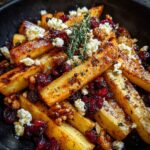 caramelized parsnips feta walnuts glaze