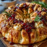 cranberry brie crescent wreath