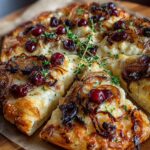 cranberry brie pizza caramelized onions
