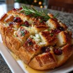 cranberry brie sourdough pull apart bread