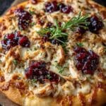 cranberry chicken brie pizza 1