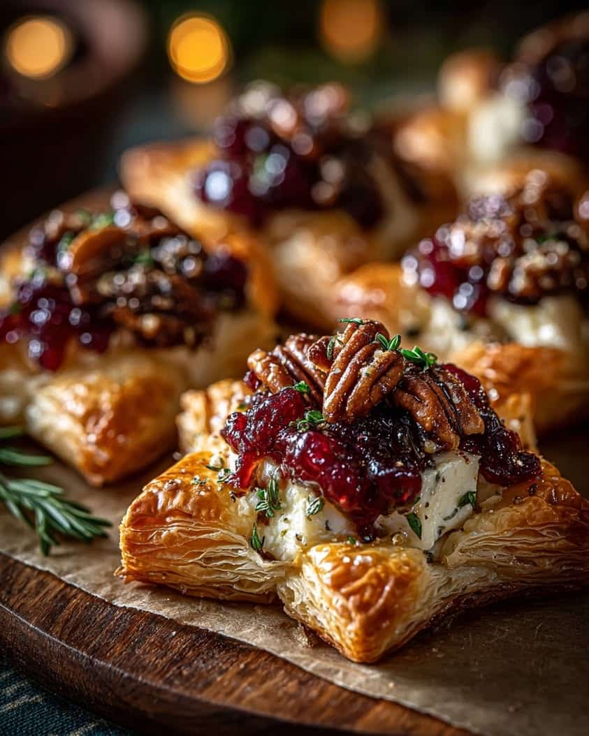cranberry maple brie puff pastry