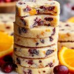 cranberry orange shortbread