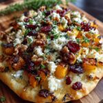 cranberry walnut brie flatbread