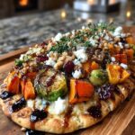 crispy flatbread butternut squash cranberries