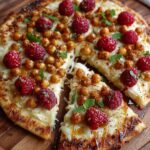 crispy flatbread havarti raspberries honey