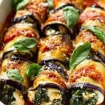 eggplant roll ups creamy ricotta 1