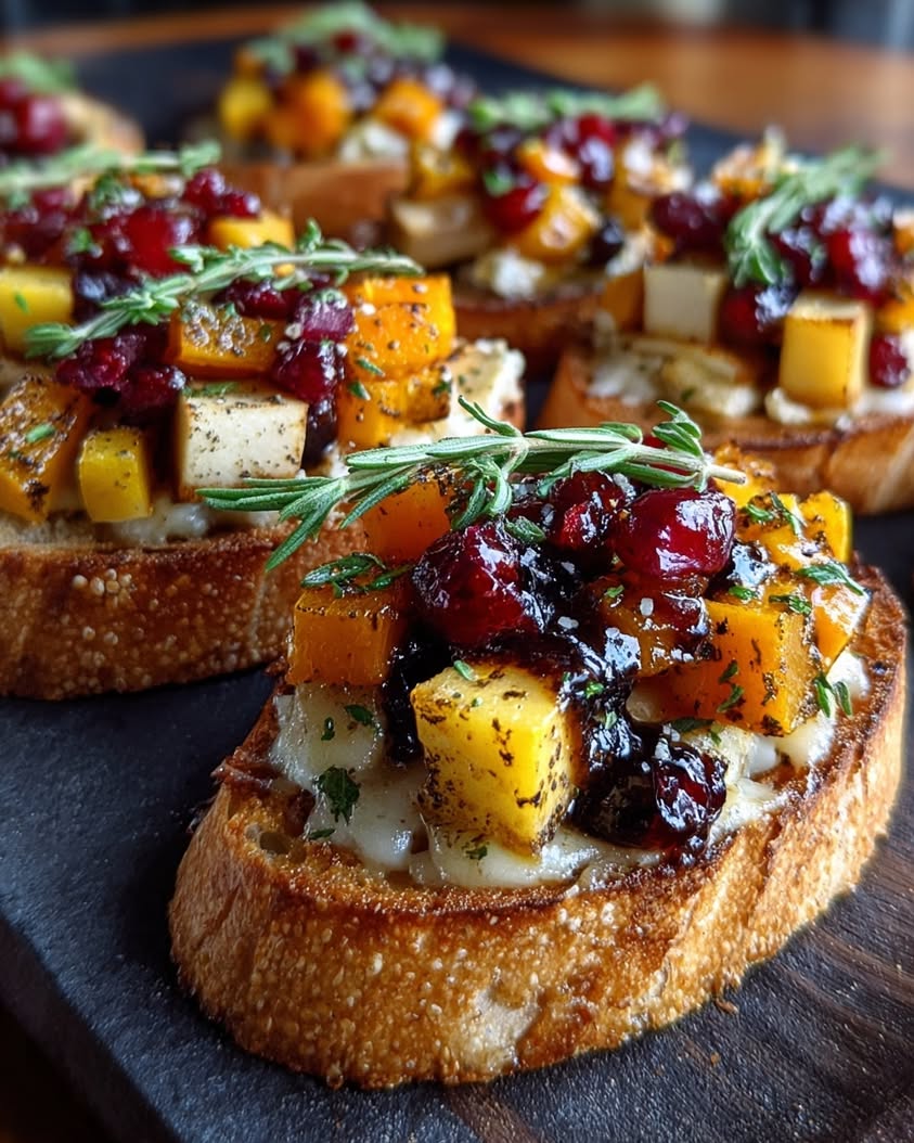 fall harvest crostini recipe