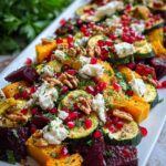 festive roasted veggie salad