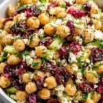 feta cranberry chickpea salad