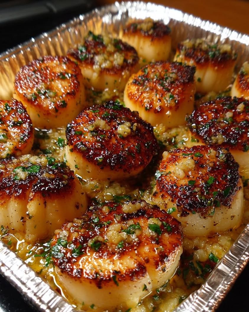 garlic butter baked scallops 2