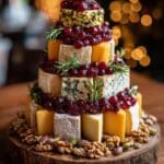 holiday cheese tree cranberry pistachio