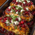 honey cranberry chicken bake feta