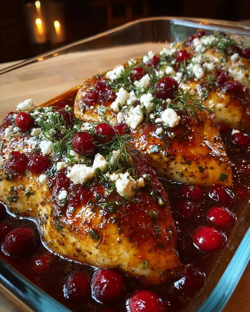 honey cranberry chicken bake