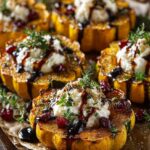 honey glazed acorn squash goat cheese 2