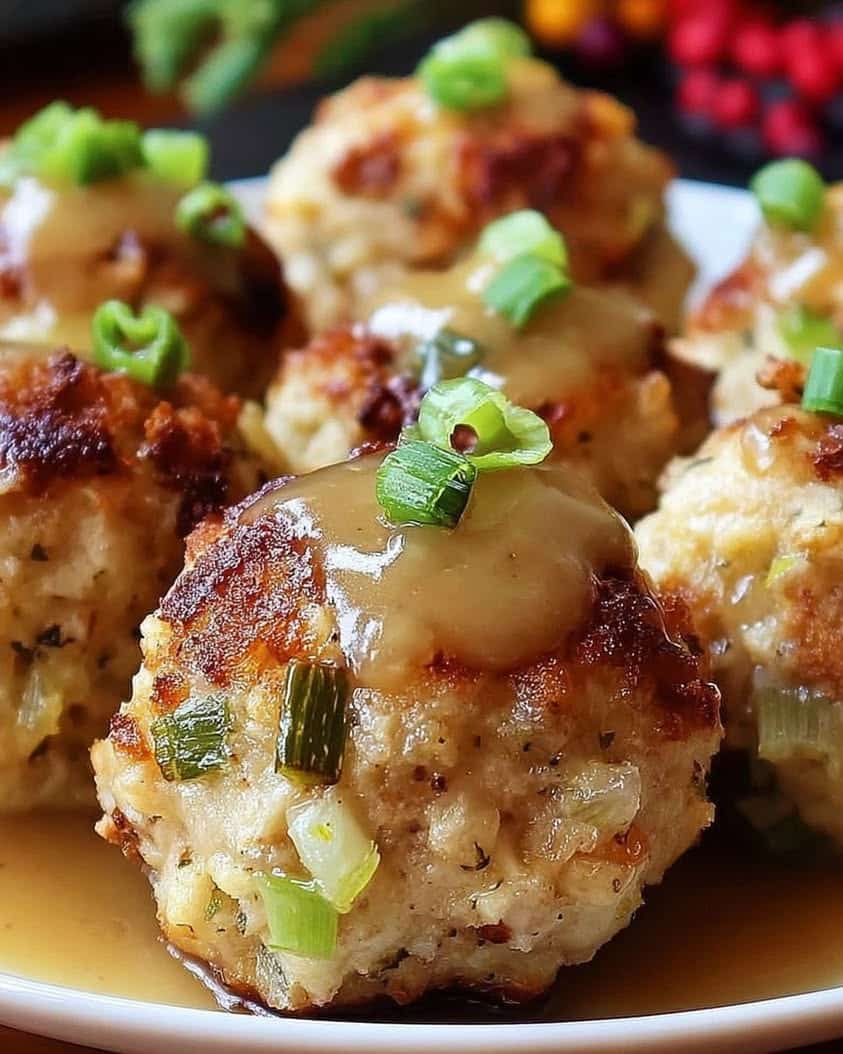 leftover turkey stuffing balls