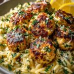 lemon chicken ricotta meatballs orzo