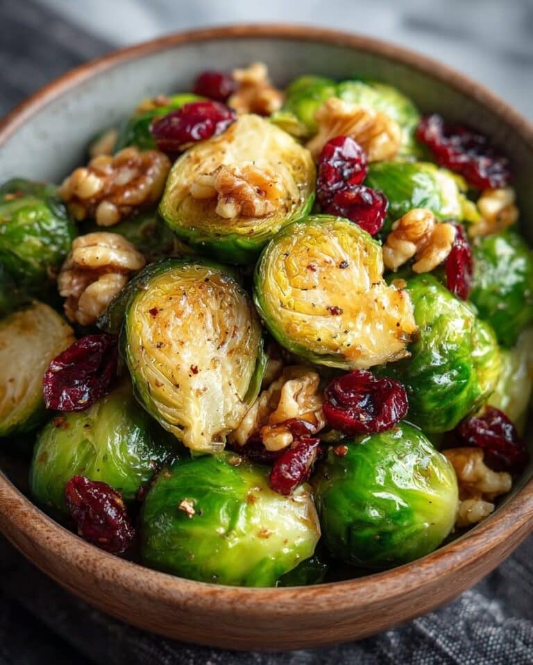 maple balsamic brussels sprouts walnuts cranberries