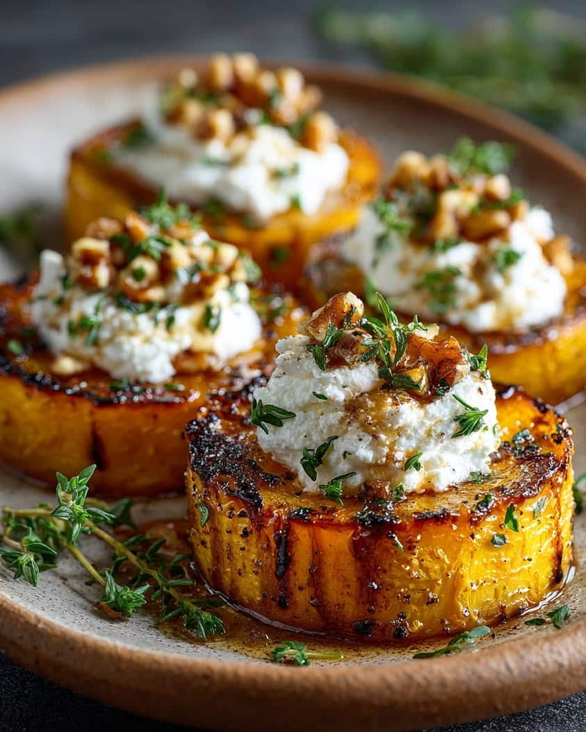 maple butter butternut squash rounds